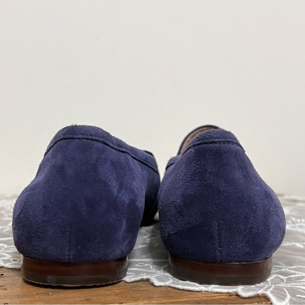 NWOT Corso Como Jatiba Blue Suede Leather Loafer Shoes - Picture 7 of 11
